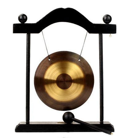 Zen Taoist Double Dragon Bronze Fengshui Gongs HomeDesign
