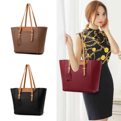 2PCS Women's Ladies Handbag Big Shoulder Messenger Tote Crossbody Bags Purse