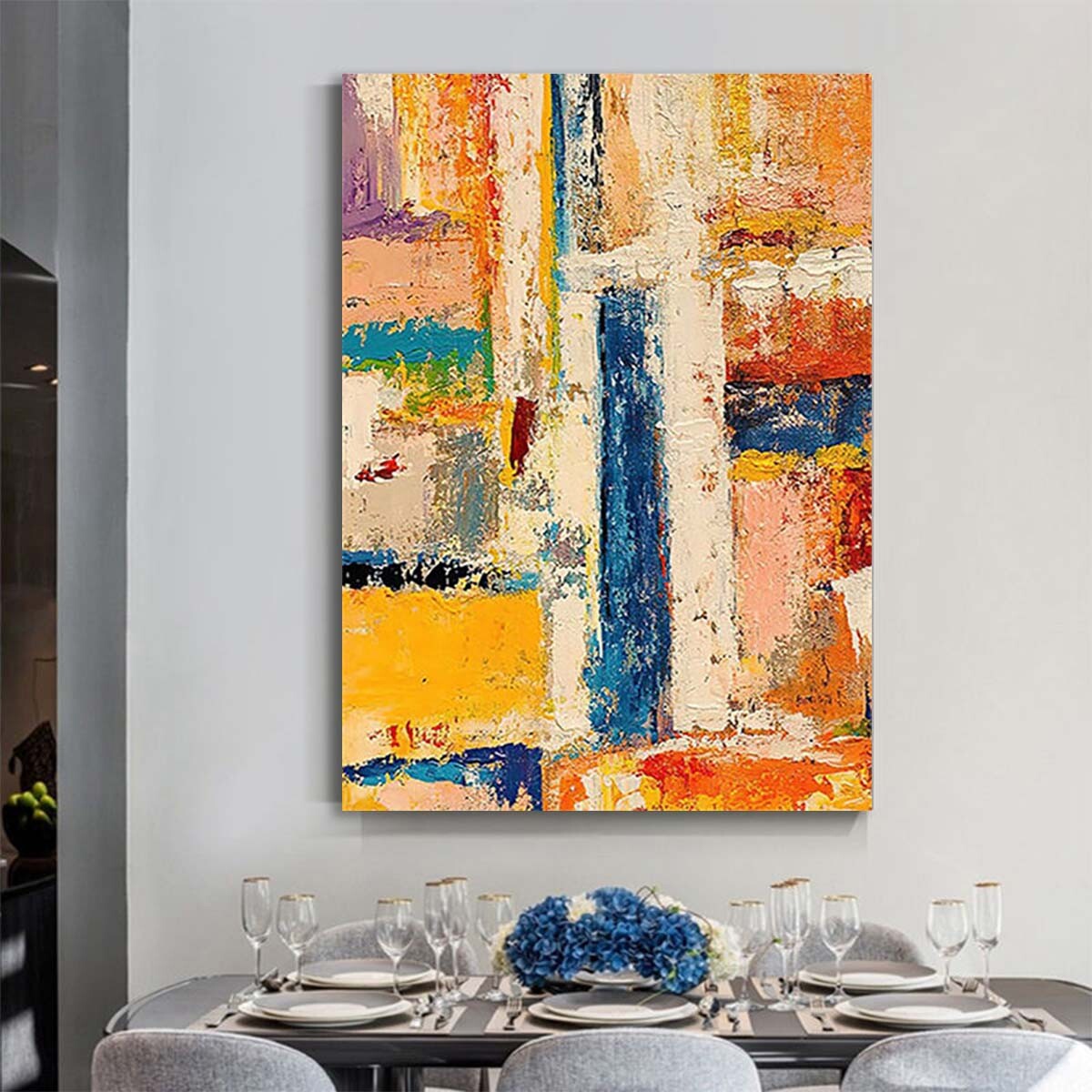 Interior Decor Mural Modern Abstract Handmade Oil Painting Canvas Wall Art