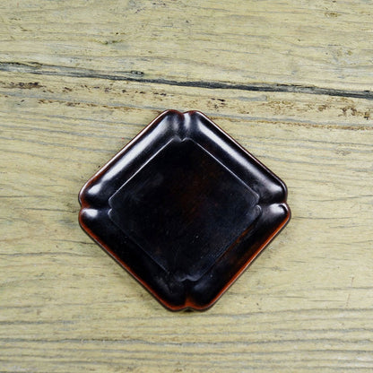 Antique Style Sandalwood Carved Square Tea Coaster Cup Pad Table Protector 8cm