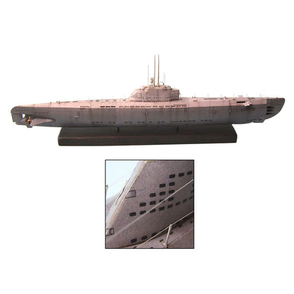 1:200 U-2536 U-boot Type XXI Submarine Paper Military Model Set DIY Kits