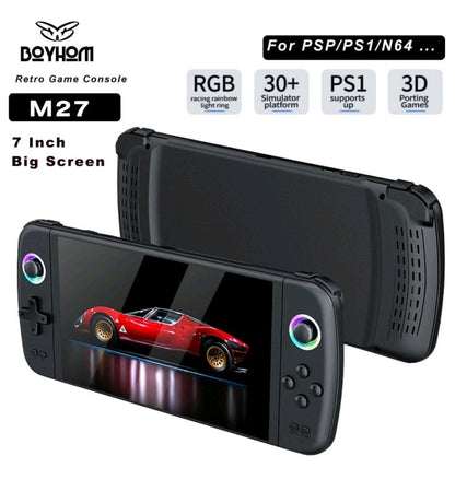 7.0 Inch Big Screen M27 Portable Pocket Retro Handheld Video Game Console 64GB