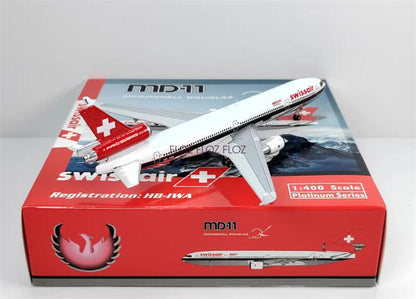Phoenix SWISSAIR for McDonnell for Douglas MD-11 HB-IWA 1:400 Aircraft Model