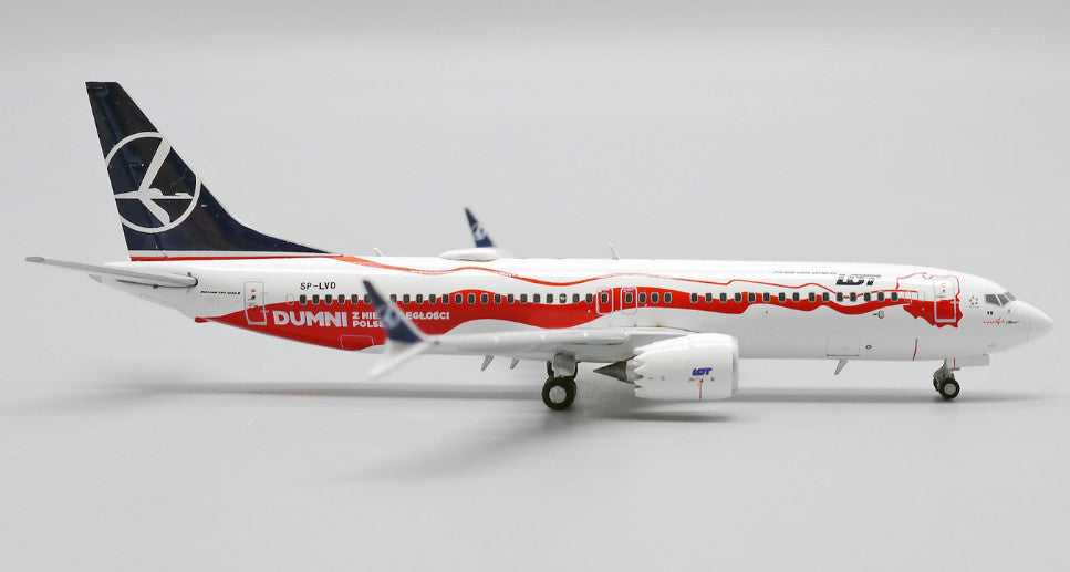 1:400 JC Wings LOT BOEING 737 MAX 8 Passenger Airplane Diecast Aircraft Model