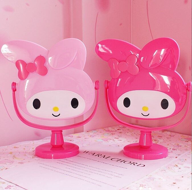 New Cute My Melody Desk Table Bow Women Make-up Mirror Cosmetic Mirror