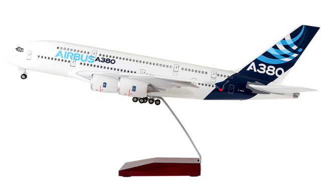 1:160 46CM AIRBUS A380 Passenger Airplane Landing Gear Resin Aircraft Model