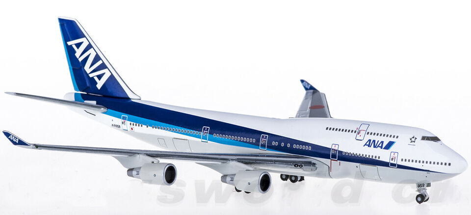 1:500 Hogan ANA BOEING 747-400 Passenger Airplane Diecast Plane Aircraft Model