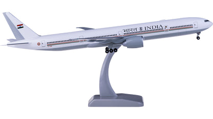 1:200 37CM Hogan IAF INDIA BOEING 777-300ER Airplane ABS Plastic Aircraft Model