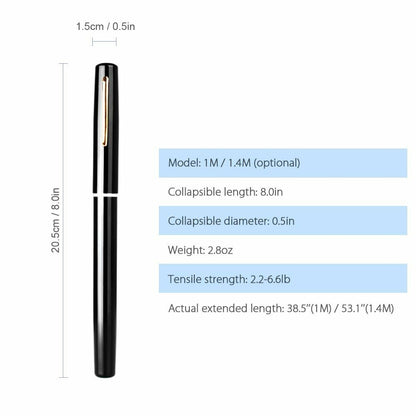 Fishing Rod Reel Pen 1M / 1.4M Pocket Collapsible Combo Mini Kit 7 Colors Shape