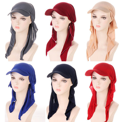 Ladies Women Hair Loss Scarf Cancer Chemo Cap Muslim Turban Hat Baseball Cap
