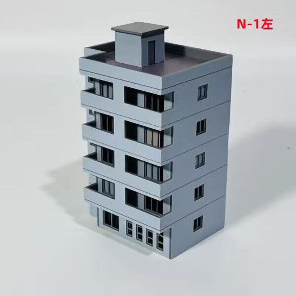1/150 Scale City Buildings Train Railway Modern Model House N1 Left OR Right