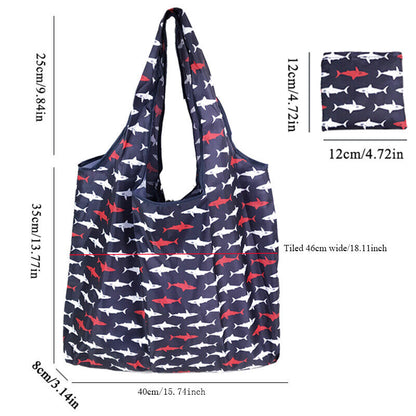 New Reusable Foldable Ladies Shopping Bag Eco Tote Handbag Fold Away Bag