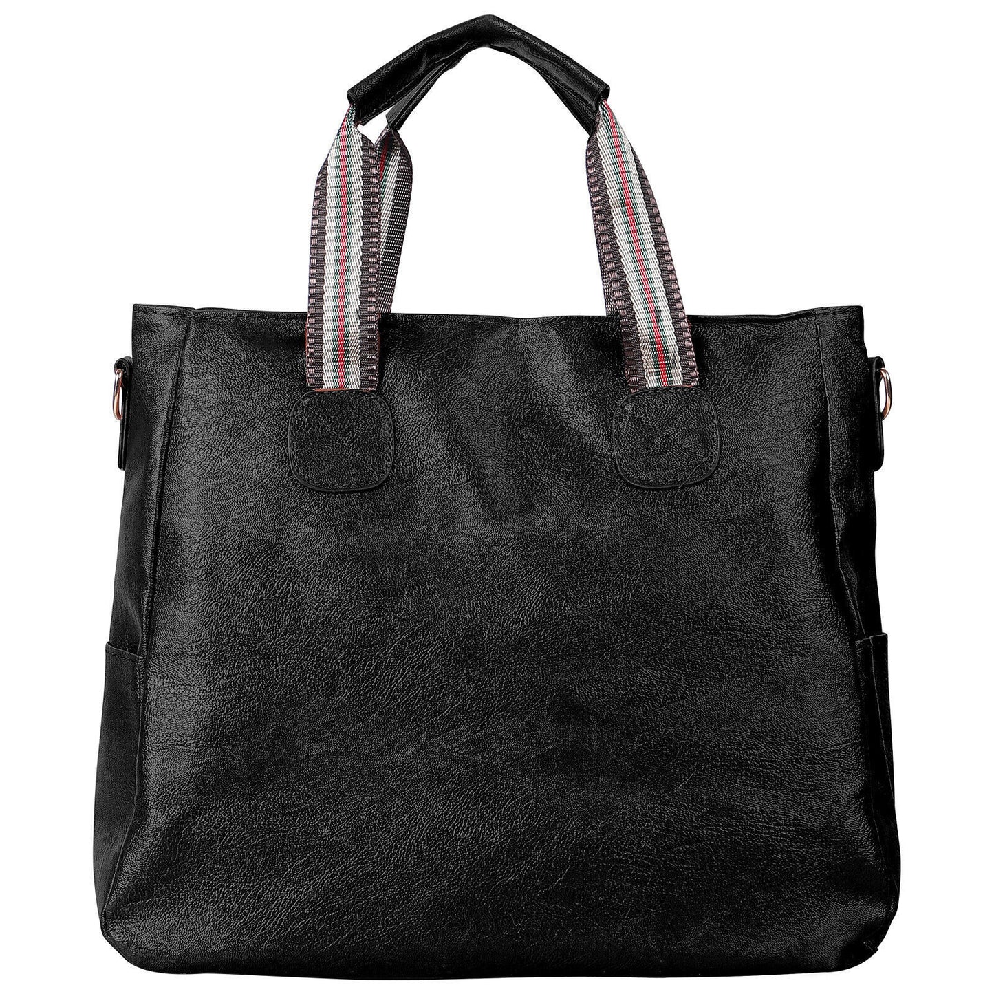 Womens Large Tote Handbag PU Leather Shoulder Hobo Bag Satchel w/ Multi Pockets