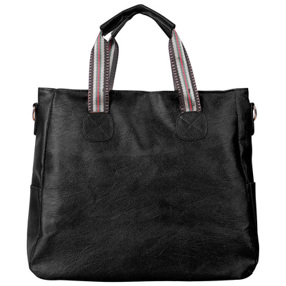Womens Large Tote Handbag PU Leather Shoulder Hobo Bag Satchel w/ Multi Pockets