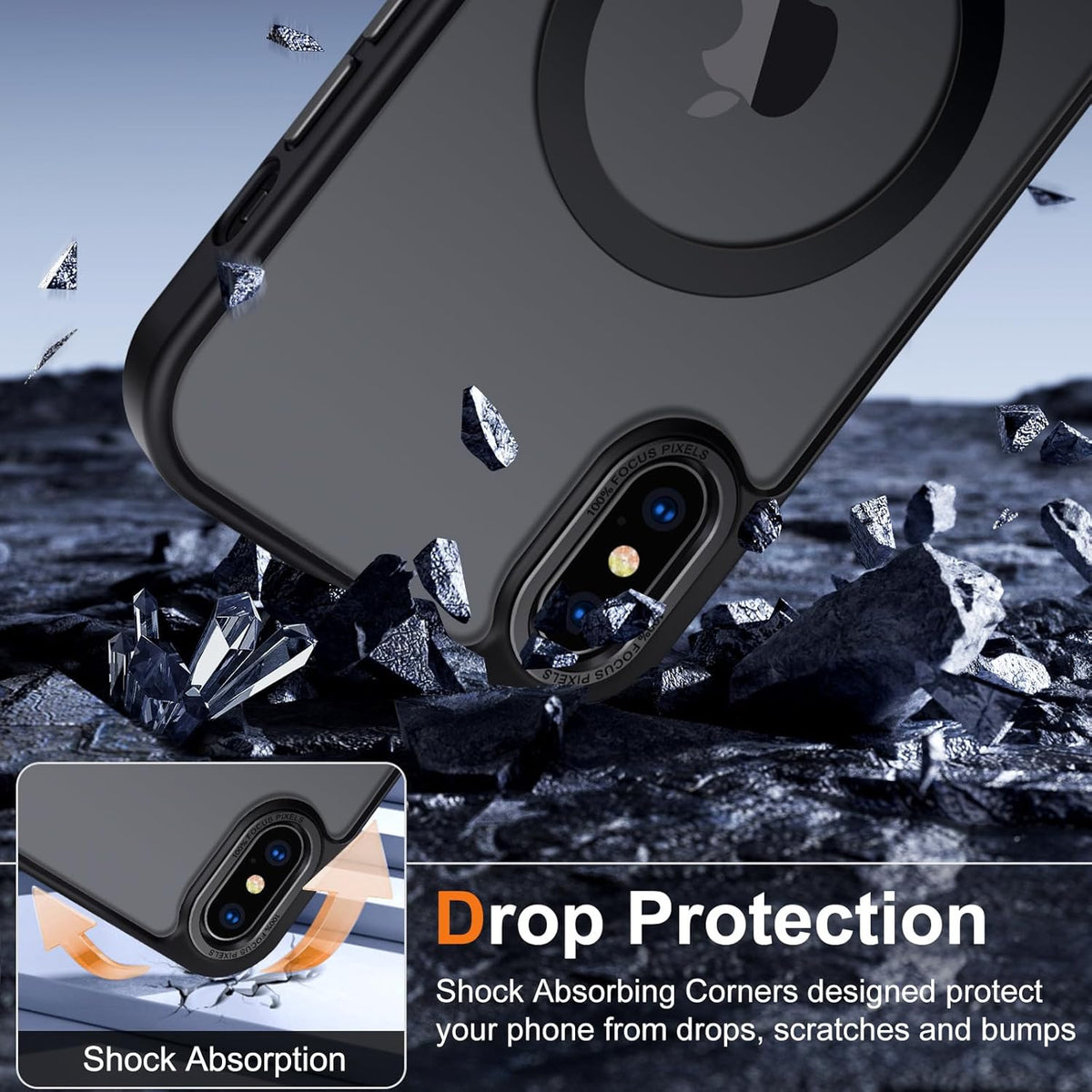 Case for Iphone X Case, for Iphone XS Case Magnetic Translucent Matte Phone Case