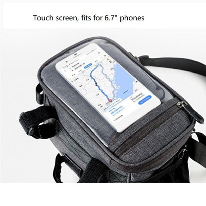 Bike Handlebar Bag Bicycle Front Frame Top Tube Bag Large Capacity Phone Touch