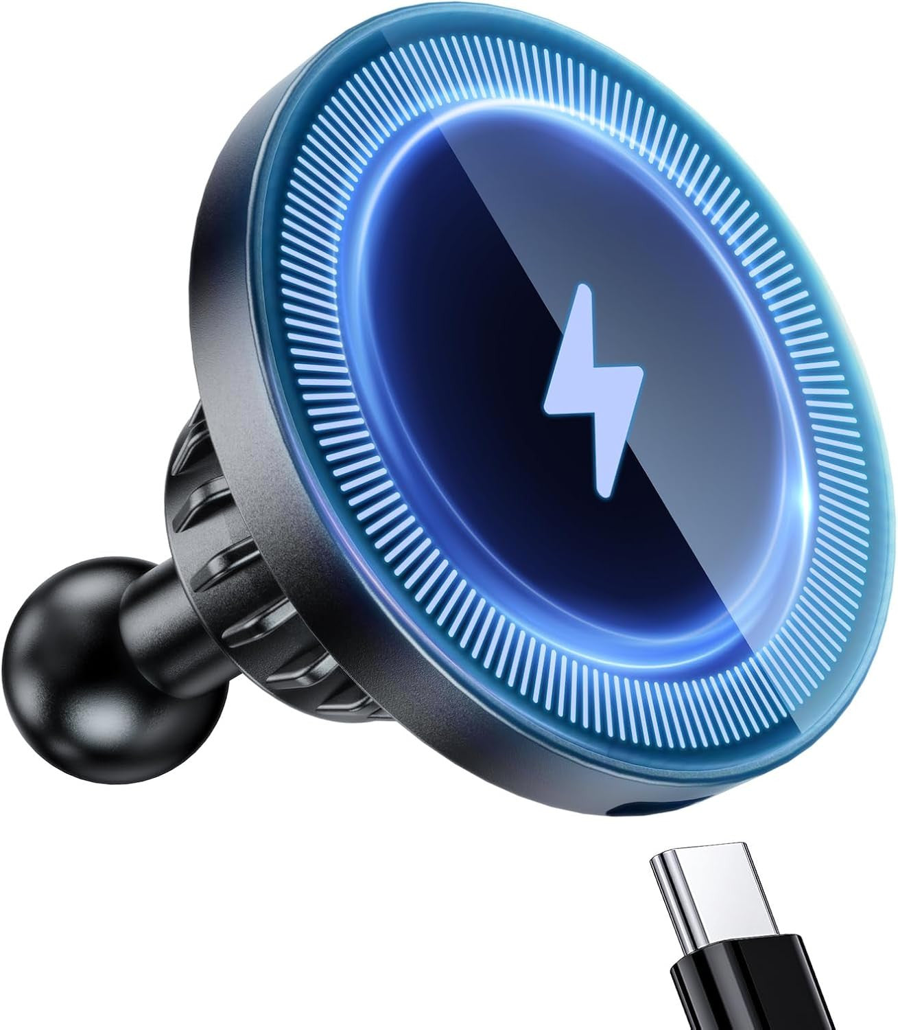 Magnetic Wireless Charging Phone Holder with 1” Ball for Magsafe, [Heavy-Duty] 1