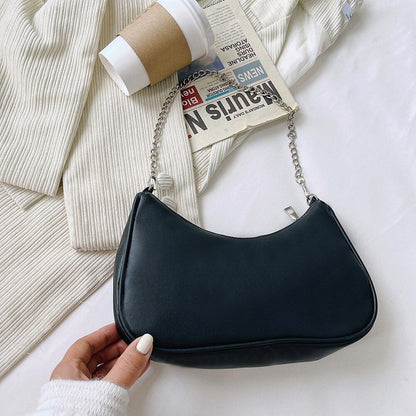 Women's Bag Solid Color Armpit Underarm Shoulder Bags Handbag Purse 270*160*60mm