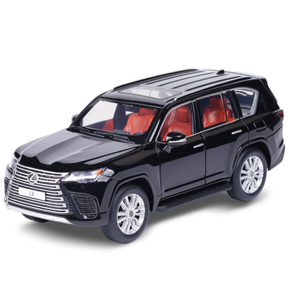 1:32 Diecast Lexus LX600 SUV Metal Car Model Toy Door Open Light Gift For Kid