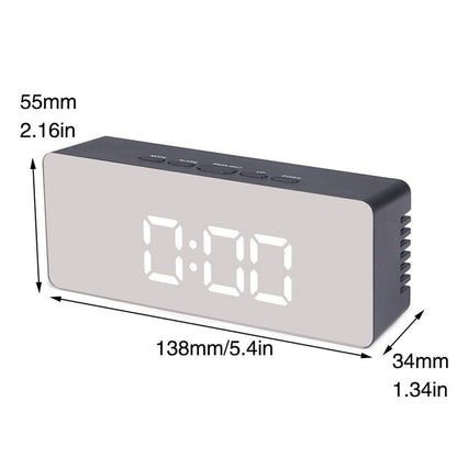 Alarm Clock LED Mini Student Electronic USB Rechargeable 100x50x30mm ABS Plastic
