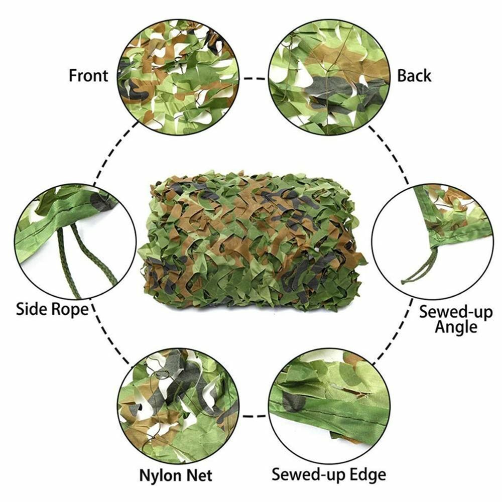 Military camouflage net 210D Oxford cloth hunting courtyard decorations 2-Layer