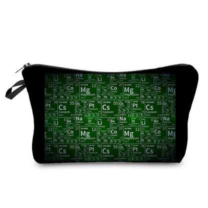 Natural Science Printed Student Pencil Case Teacher Cosmetic Storage Toilet Bag