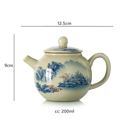 Ceramic Teacup Handmade Gaiwan Chinese Tea Tureen Tea Cups Tea Set Cover Bowl