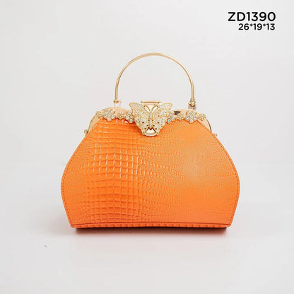 Trendy Banquet Evening Bag Metal Gold Wire Chain Ladies Dinner Bag