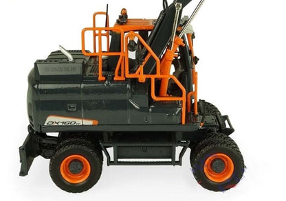 1:50 DOOSAN DX160W Wheeled Excavator Equipment Contruction Machine Diecast Model