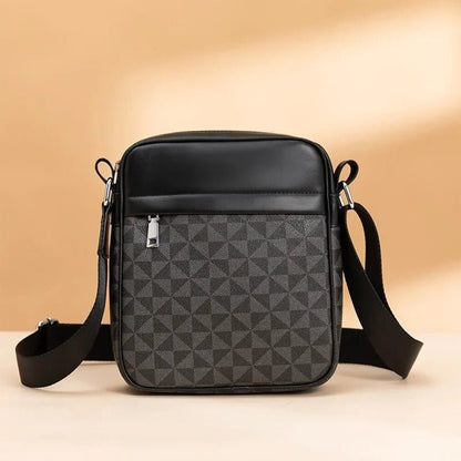 Men's Crossbody Bag Shoulder Satchel PU Leather
