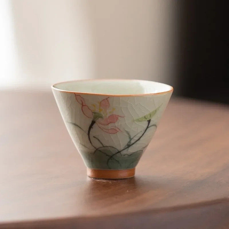 60ml Ceramics Hand Painted Teacup Master Cup Vintage Chinese Kung Fu Teaset