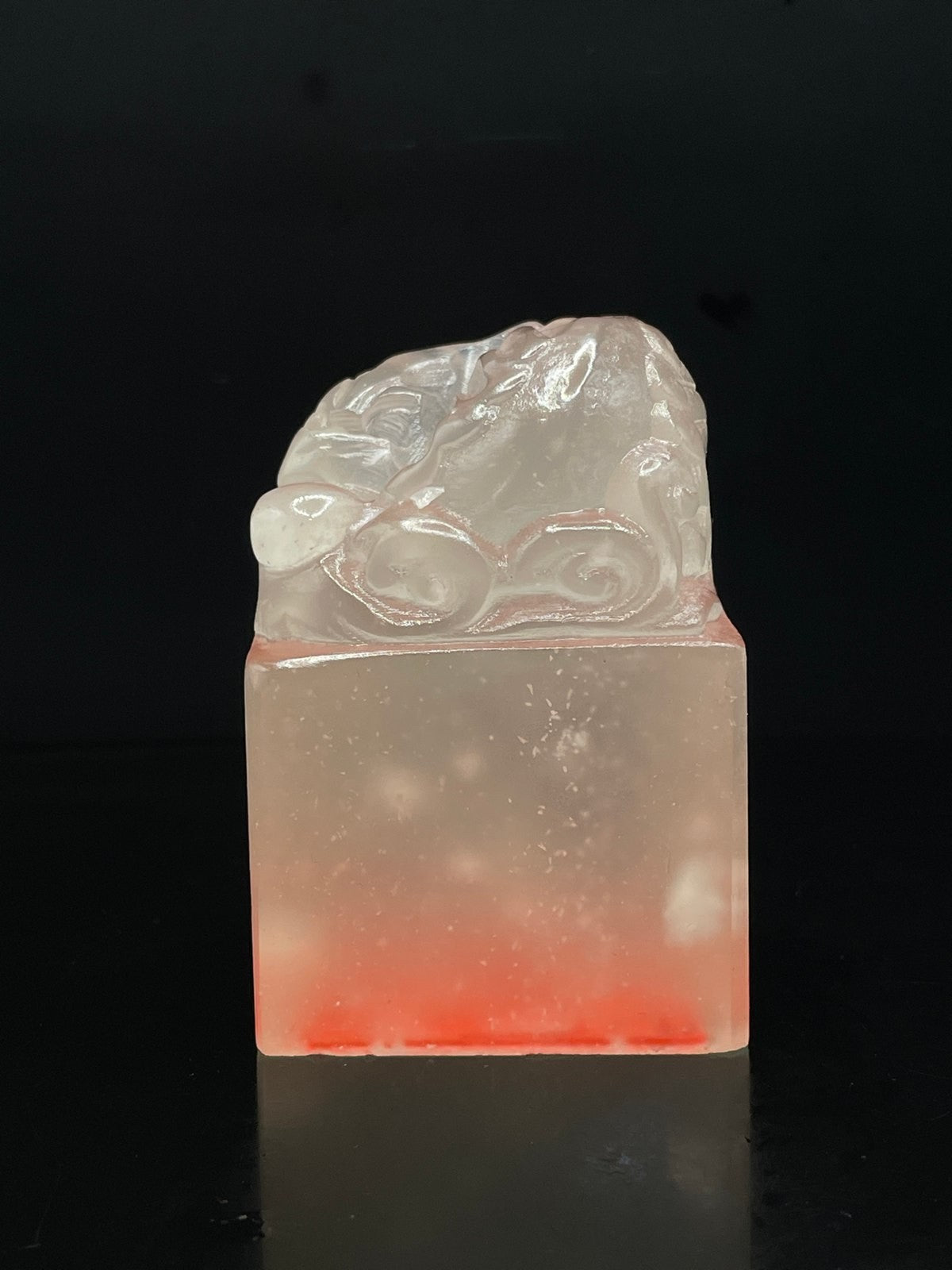 Chinese Natural Shoushan Stone Hand-carved Exquisite Dragon Seal 31313