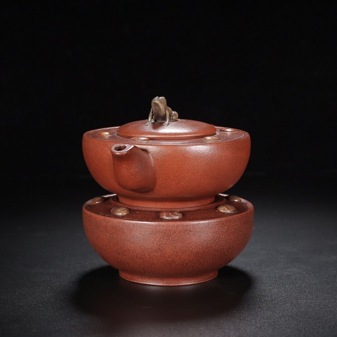 Chinese Yixing Zisha Clay Handmade Exquisite Teapo （青蛙 蒋蓉）
