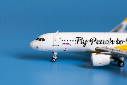1:400 Phoenix Peach Aviation AIRBUS A320 Passenger Airplane Diecast Plane Model