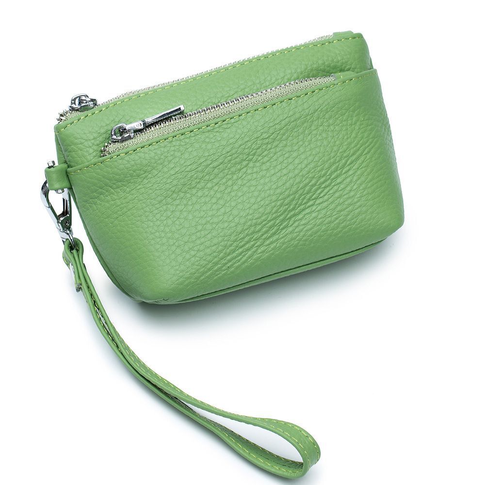 Genuine Leather Belt Handbag Purse Wallet Versatile Cowhide Bag 14*9*4.5 CM 1PC