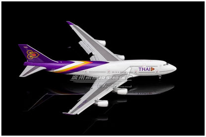 1:400 JC Wings THAI BOEING 747-400 Passenger Airplane Flap Down Diecast Model