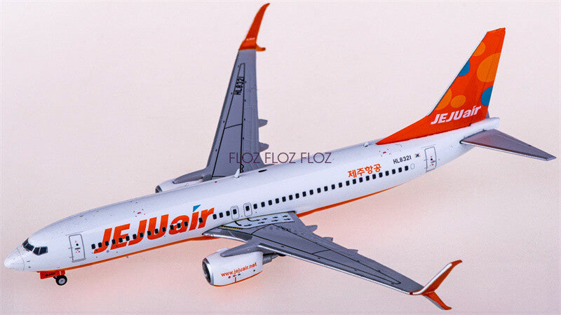 for JC Wings for Jeju Air for Boeing 737-800 HL8321 1:400 plane Pre-built Model