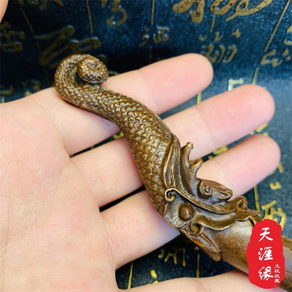 Bronze Dragon Tea Shovel Tea Spoon Pendant Tea Shovel