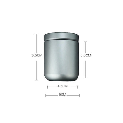 Aluminum Alloy Sealed Pill Case Container Tea Box Storage Bottle Cup Waterproof