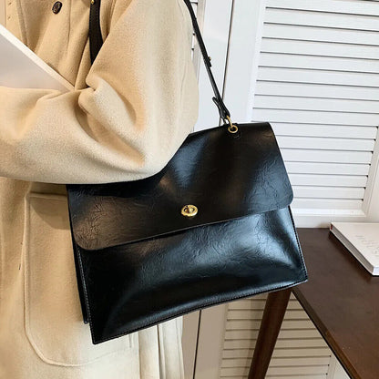 Shoulder Bags Women 2023 Winter Office Briefcase Crossbody Ladies Handbags