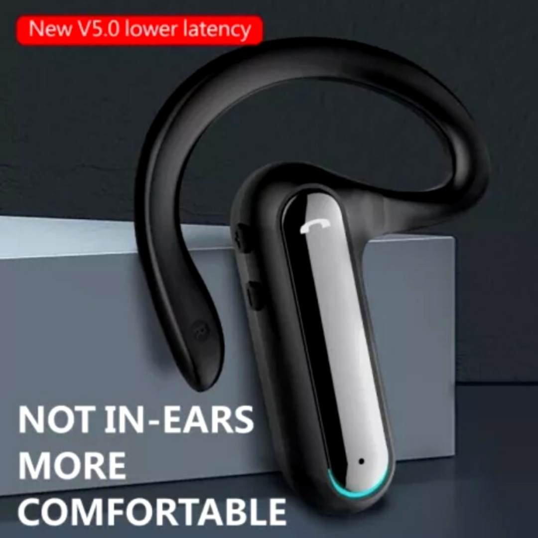 Wireless Bluetooth 5.2 Earpiece Noise Cancelling Headset Driving Trucker Earbuds
