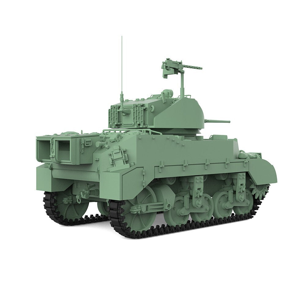 SSMODEL SS100508 1/100 15mm WarGaming Military Model US M5A1 Stuart Light Tank