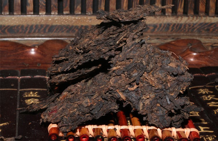 357gRipe Pu-erh Tea Cake Aged Yunnan Puerh Traditional Shou Mei Compressed Tea