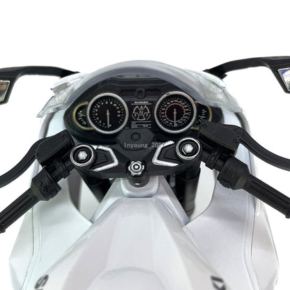 1:9 2023 Suzuki Hayabusa Motorcycle Model Diecast Toys for Boys Gifts Kids White