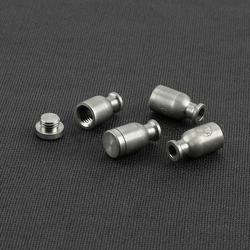 1pcs Titanium Knife Beads Pendant DIY Bracelet Accessories Bottle Shape Paracord