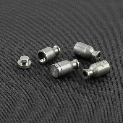 1pcs Titanium Knife Beads Pendant DIY Bracelet Accessories Bottle Shape Paracord