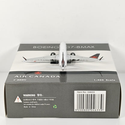 1:400 Phoenix Canada B737 MAX 8 Passenger Airplane Diecast Aircraft Plane Model