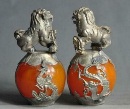 Fengshui Foo Dog Lion Guardian Beast Dragon Phoenix Statue Home Design