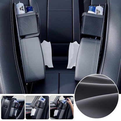Car Seat Side Storage Bag Hanging Organizer Auto Seat Box for Tissue Phone Keys