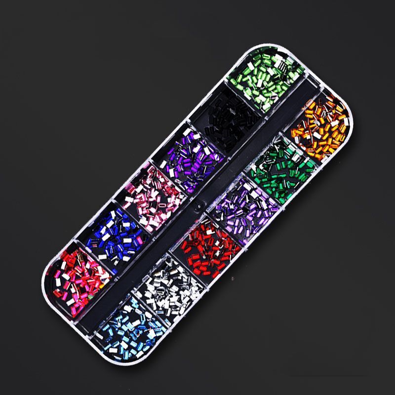 Nail Art Decor 12Design Box 3D Irregular Abalone Seashell Fragment Flakes Charms